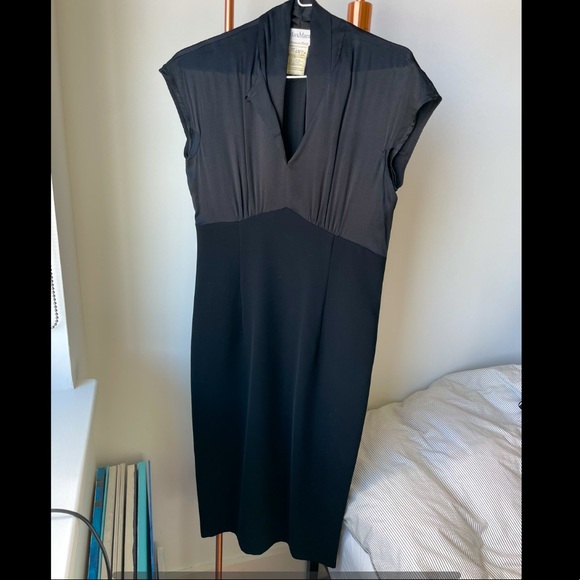 Maxmara women’s black midi dress